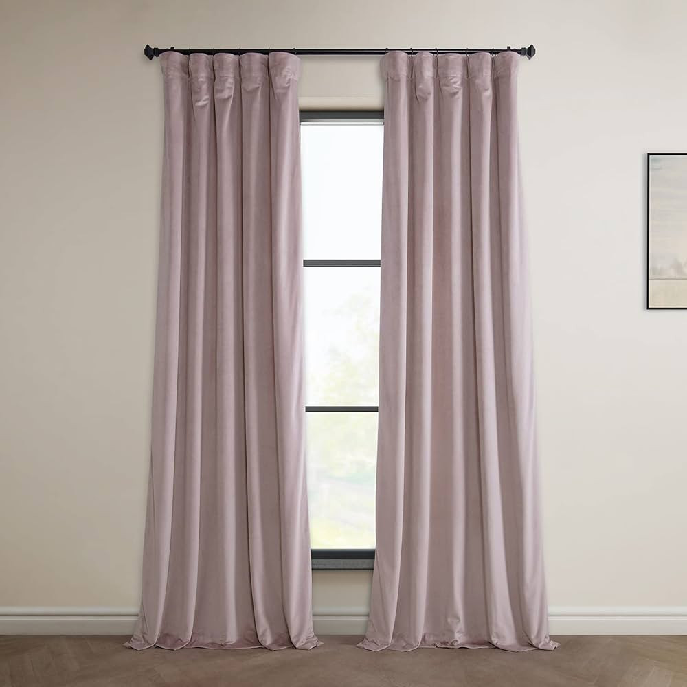 HPD Half Price Drapes Heritage Plush Velvet Curtains 96 Inches Long Room Darkening Curtains for B... | Amazon (US)