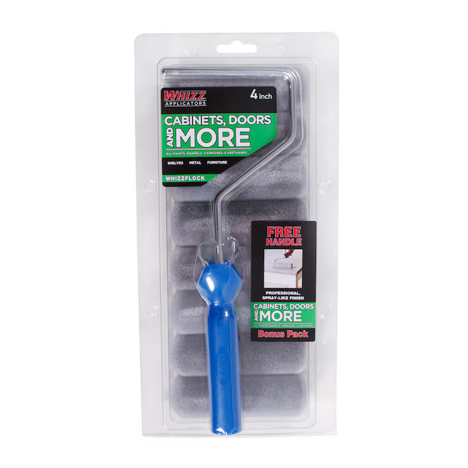 WHIZZ 4-in WHIZZFLOCK Cabinets, Doors, and More Flocked Foam Mini Paint Roller Lowes.com | Lowe's