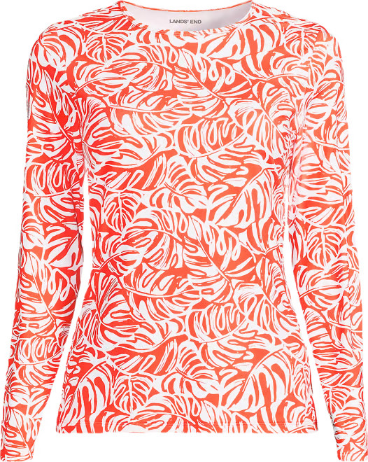 Women's SunShade UPF 50 Long Sleeve Relaxed Rash Guard | Lands' End (US)