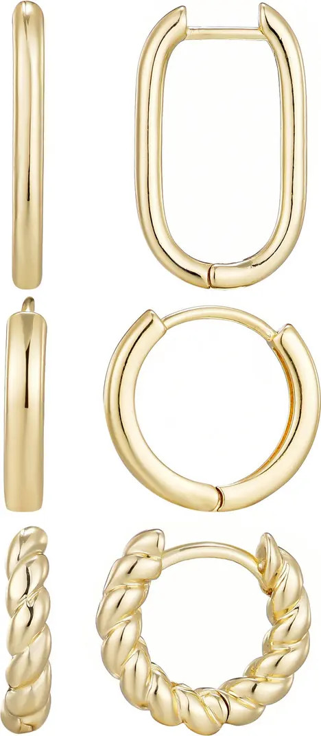 Set of 3 Hoop Earrings | Nordstrom Rack