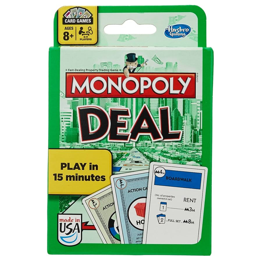 Monopoly Deal Card Game, Quick-Playing Family Game, 2-5 Players, Fun Summer Activities, Vacation ... | Amazon (US)