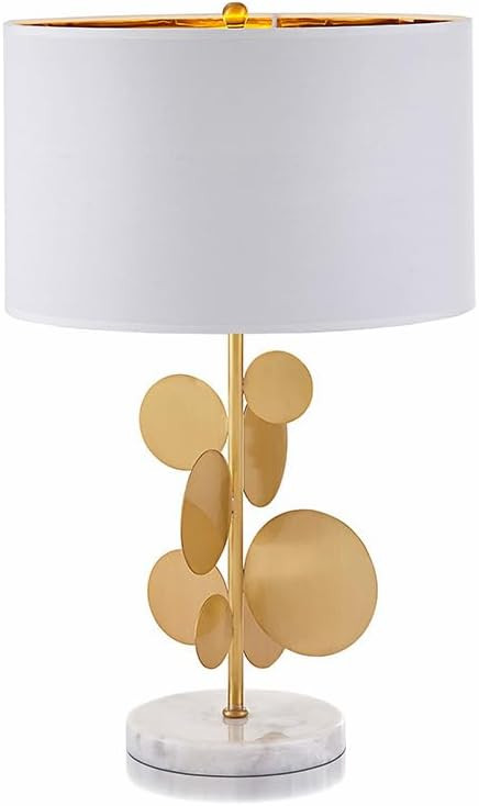 Table Top Lamp Modern Metal Marble Base Table Lamp Creative Living Room Bedroom Study Table Lamp ... | Amazon (US)
