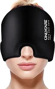 ONLYCARE Migraine Relief Cap, Upgraded Odorless Migraine Ice Head Wrap, Headache Relief Hat for M... | Amazon (US)