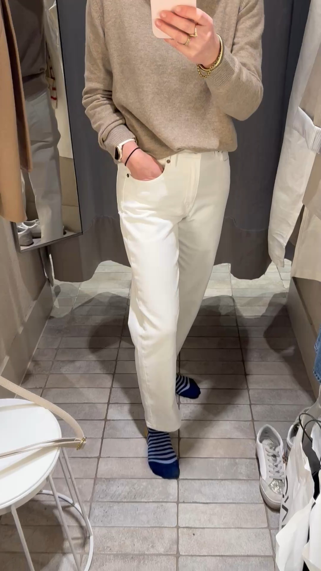 Great straight leg ankle length jean style at H&M. Also comes in other colours  

#LTKspring #LTKstyletip #LTKuk