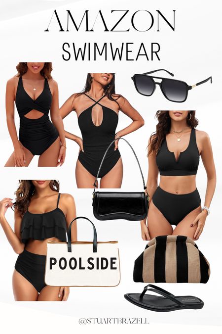 Swimwear finds from amazon, favorite black swimsuits, summer fashion finds 

#LTKSwim #LTKFindsUnder100 #LTKStyleTip