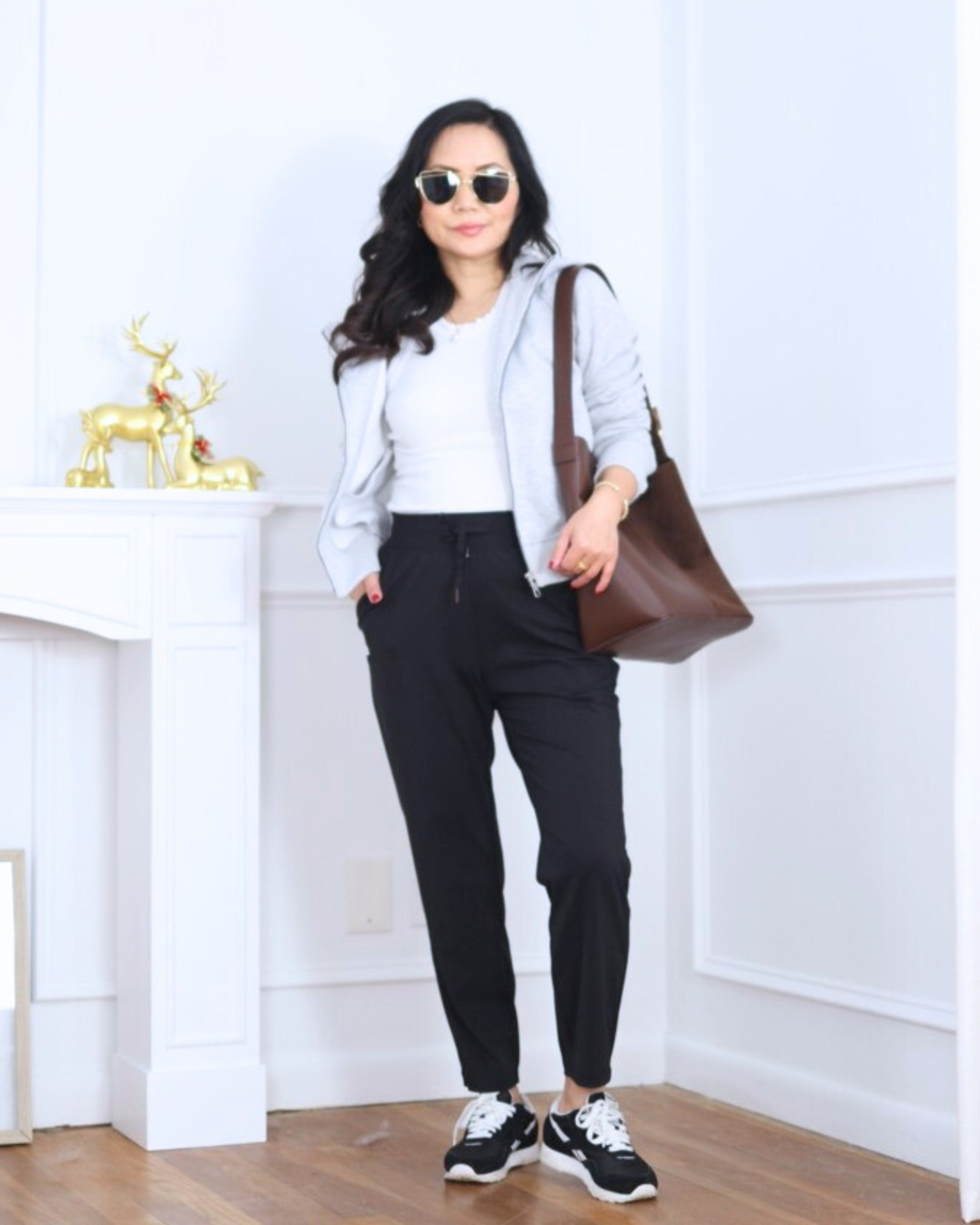 Effortless off-duty look in an Amazon zip-up hoodie jacket with matching pants, styled with a bucket bag and sneakers for an easy, everyday vibe. I’m 5’2, wearing size XS.

#LTKPetite #LTKootd #LTKOver40