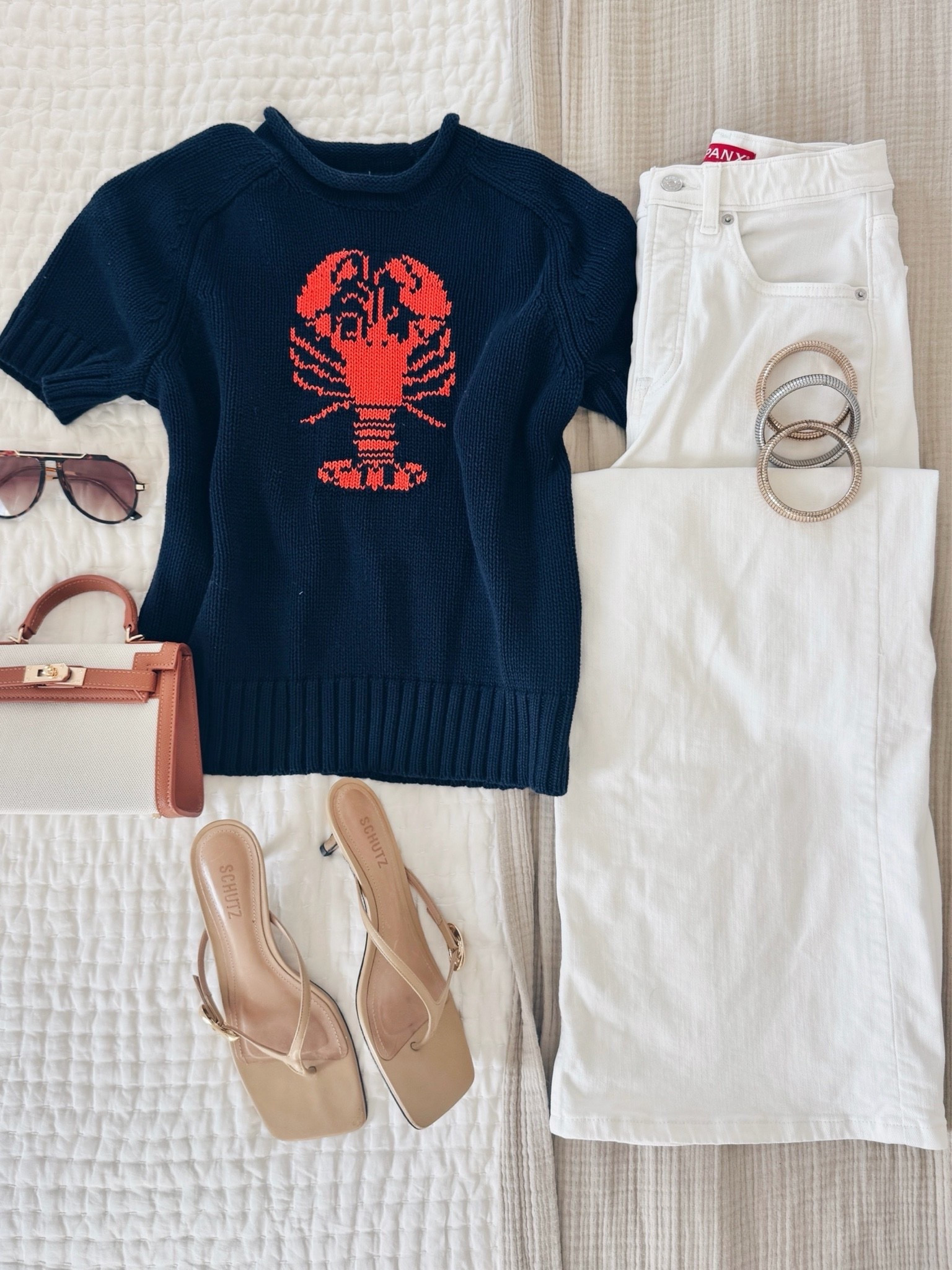 Memorial Day outfit idea! I am shocked this affordable sweater is still in stock!  I have size small and small tall in the jeans. Use my discount code (new customers 15% off) RACHELXSPANX on the jeans.

#LTKootd #LTKgrwm #LTKmomlife

#LTKootd #LTKSeasonal