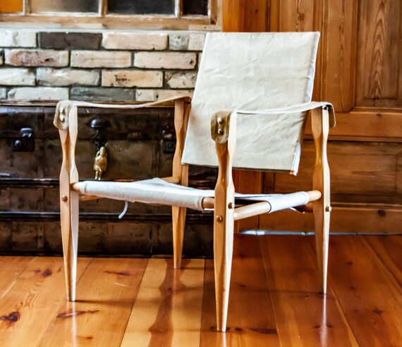 Rare Original Wilhelm Kienzle Natural Wood Safari Chair With - Etsy | Etsy (US)