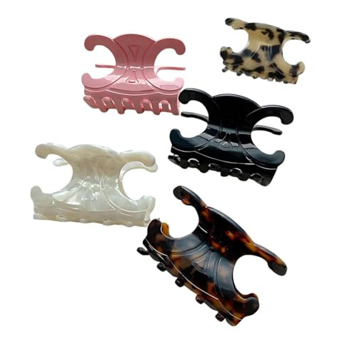 5Pcs Premium Butterfly Hair Clips - Medium Size Acetate Hair Claw Clips for Women and Girls,Elega... | Amazon (US)