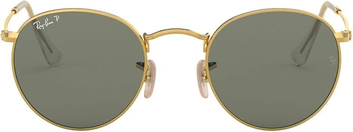 Ray-Ban unisex-adult Rb3447 Round Metal Sunglasses Round Sunglasses | Amazon (US)