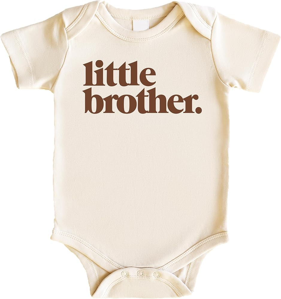 Little Brother Bodysuit for Baby Boys Sibling Outfits | Amazon (US)
