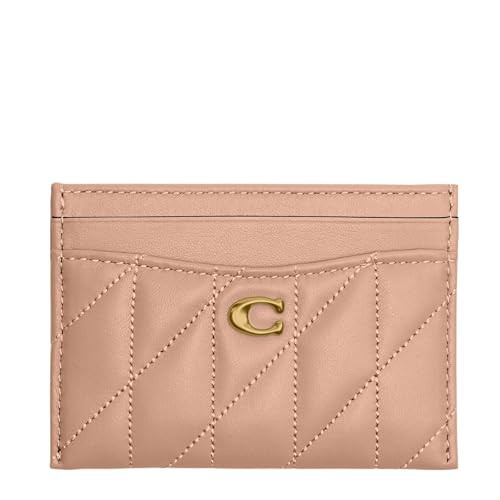 Coach Women's Quilted Essential Card Case, B4/Cream | Amazon (US)