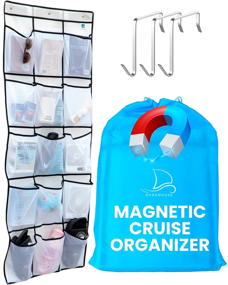 Cruise Ship Magnetic Door Organizer, Over The Door Organizer For Cruise Ships, Magnetic Shoe Rack... | Amazon (US)