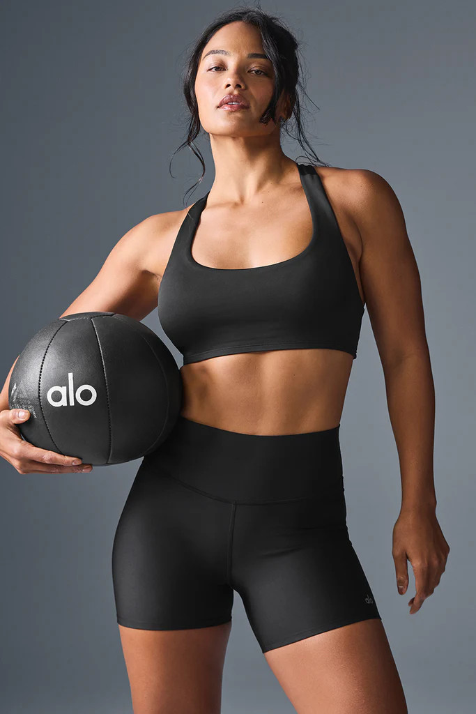 Airlift Advantage Racerback Bra - Black | Alo Yoga (US)