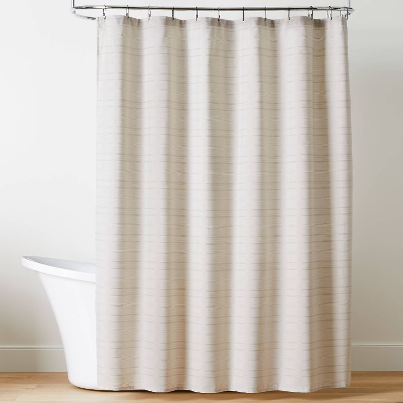 Tonal Stripe Woven Shower Curtain - Hearth & Hand™ with Magnolia | Target