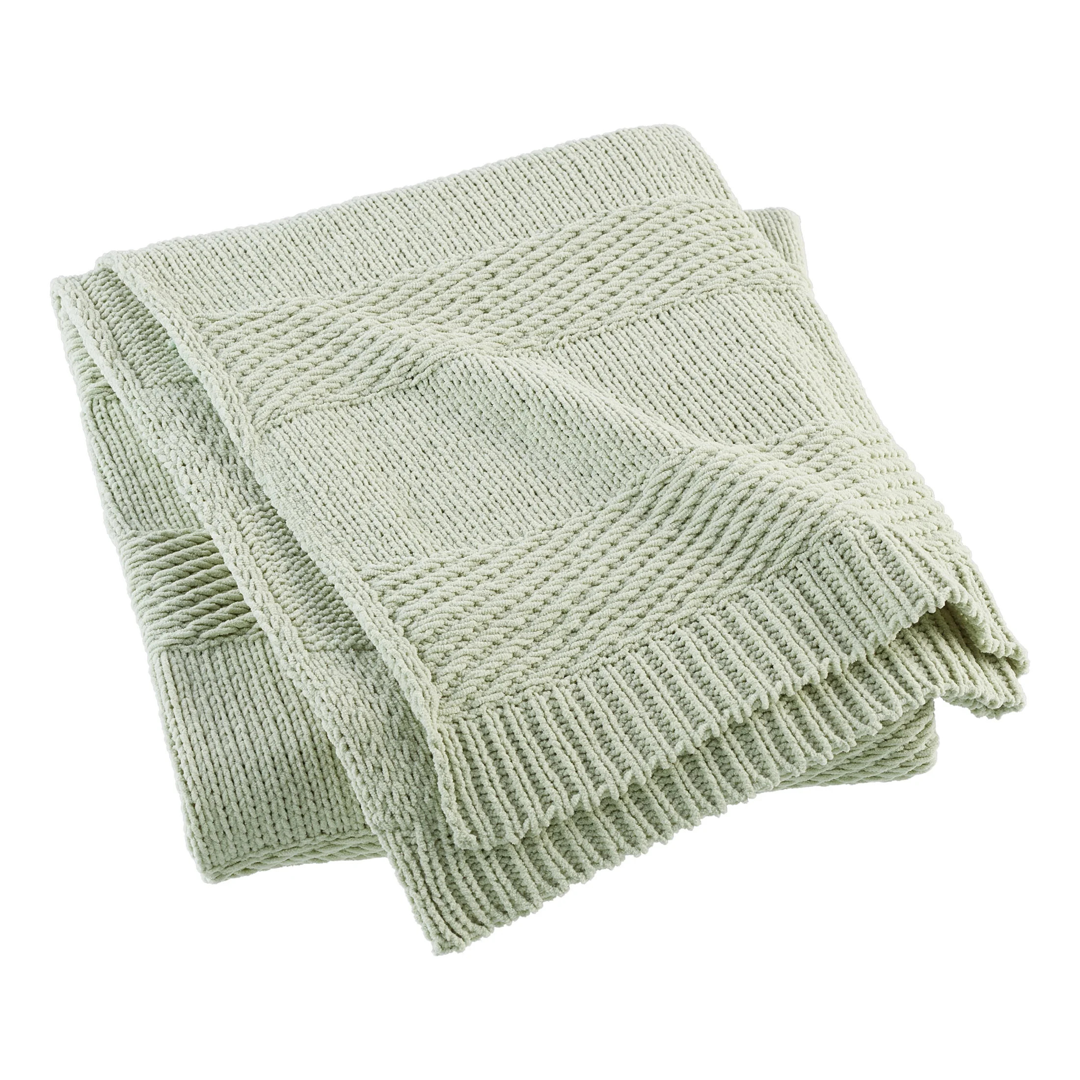 Beautiful Chenille Throw, Sage Green, 50 x 60 inches, by Drew Barrymore | Walmart (US)