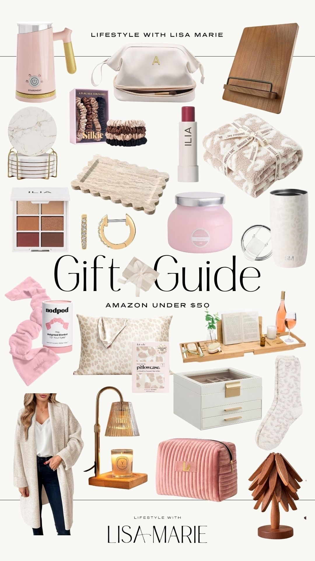 Gift guide for her. Christmas present gifts under $50. Holiday gifts for friends, coworkers, mom, and sister.Black Friday deals. Amazon top holiday gifts.

#LTKHoliday #LTKCyberWeek #LTKGiftGuide