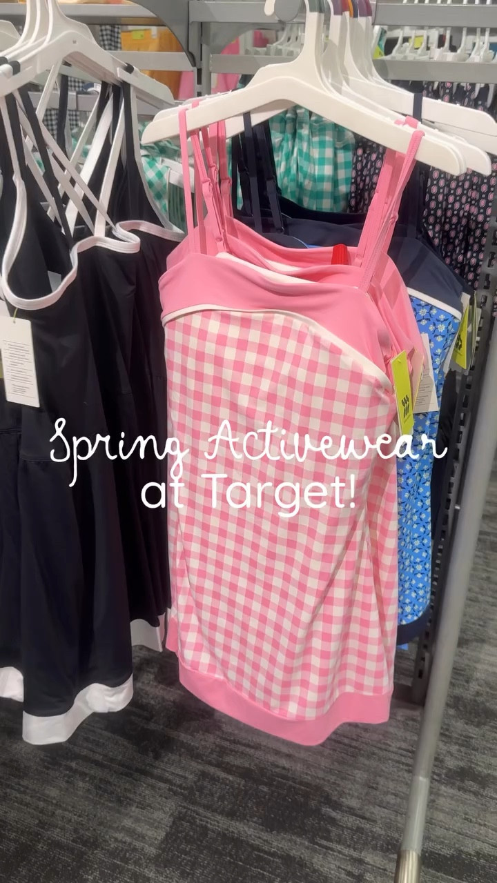Spring All in Motion activewear at Target! I love the gingham dress! Follow + comment “SHOP” for a link! (make sure you’re following to receive it) ✨ & if you love Target finds and gift ideas, follow along for more!