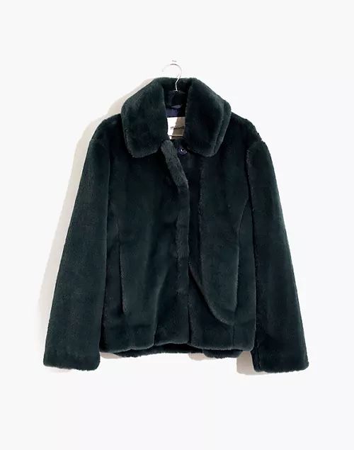 Faux-Fur Crop Coat | Madewell