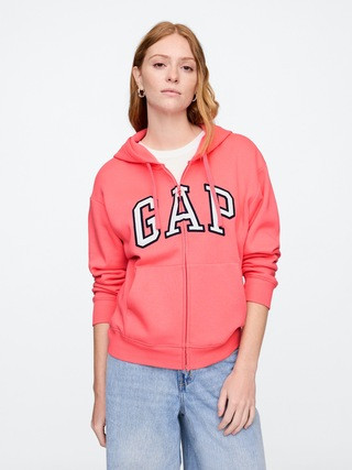 Relaxed Gap Logo Zip Hoodie | Gap Factory