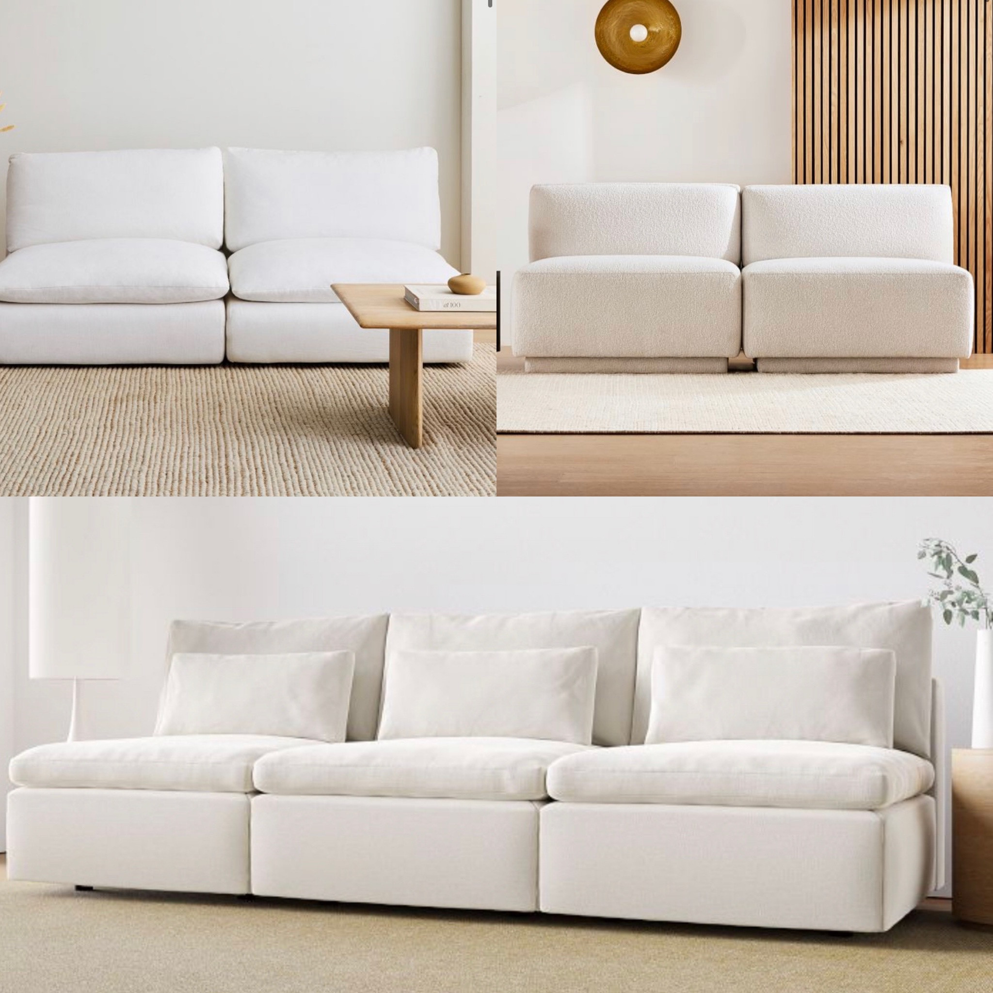 We are the big fan of low slung but plush armless Modular sofas. They make each space cozy, casual and relaxing . Now up to 50% off at West Elm. #sale #modularsofas 

#LTKHoliday #LTKhome #LTKGiftGuide