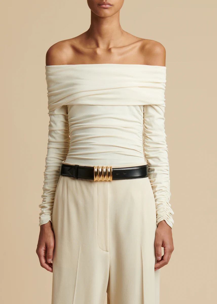 The Zuri Top in Ivory | Khaite