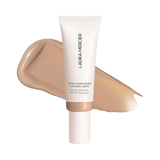 Laura Mercier Tinted Moisturizer Natural Dewy with SPF 30: 24HR+ Hydration, Long Lasting, Sheer t... | Amazon (US)