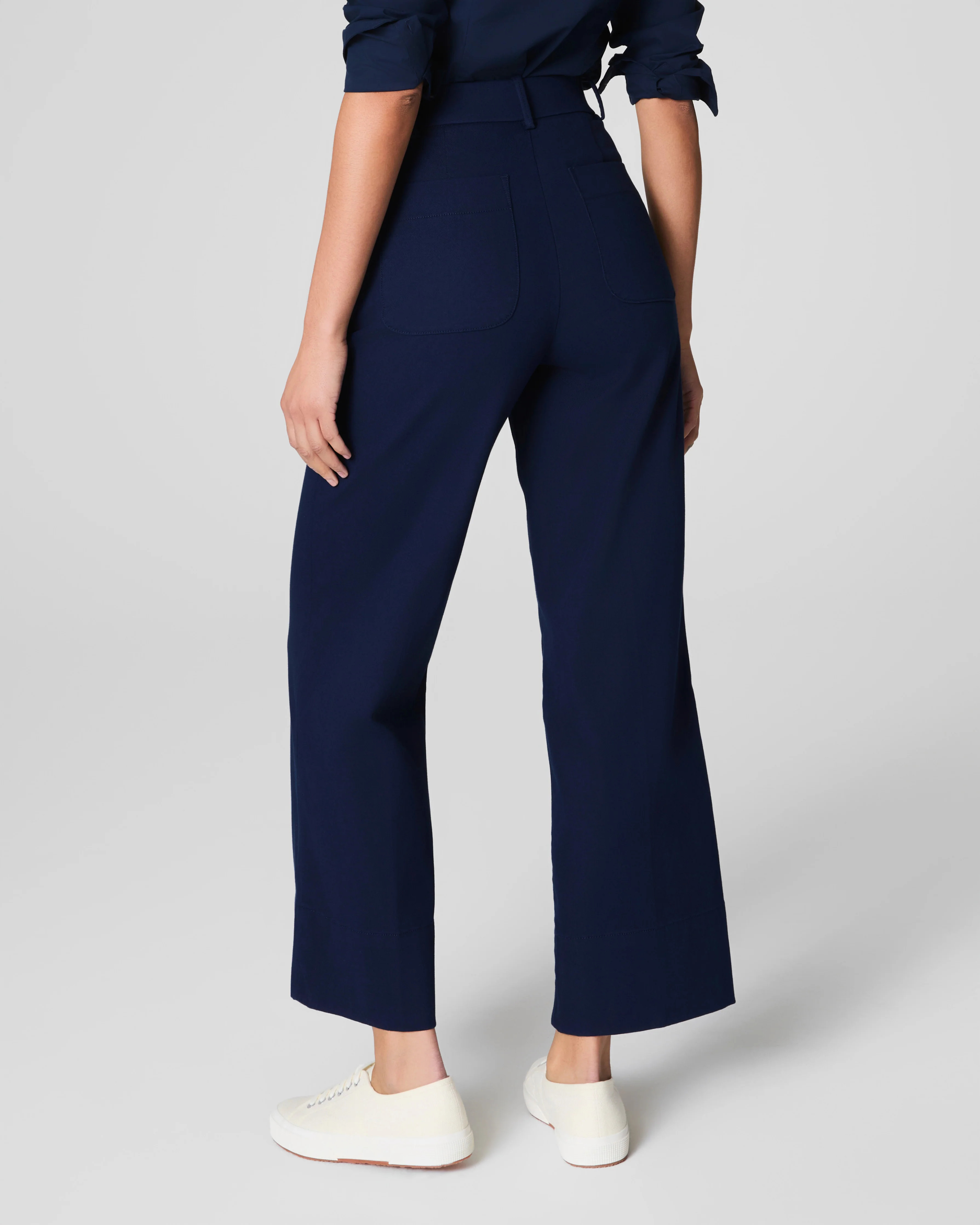 SPANXsupersmooth™ Stretch Twill Cropped Wide Leg Pant | Spanx