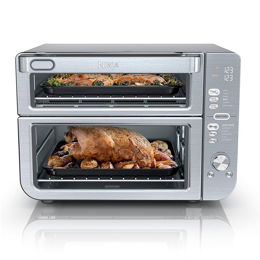 Ninja Air Fryer & Toaster Oven | Double Stack XL | Countertop Oven | 12-in-1 Fits 4.5lb Chicken &... | Amazon (US)