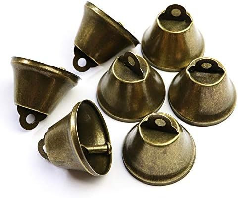 Vintage Bronze Jingle Bells Craft Bells 25mm / 1 Inch for Decoration, Holiday, Christmas Bell (50... | Amazon (US)