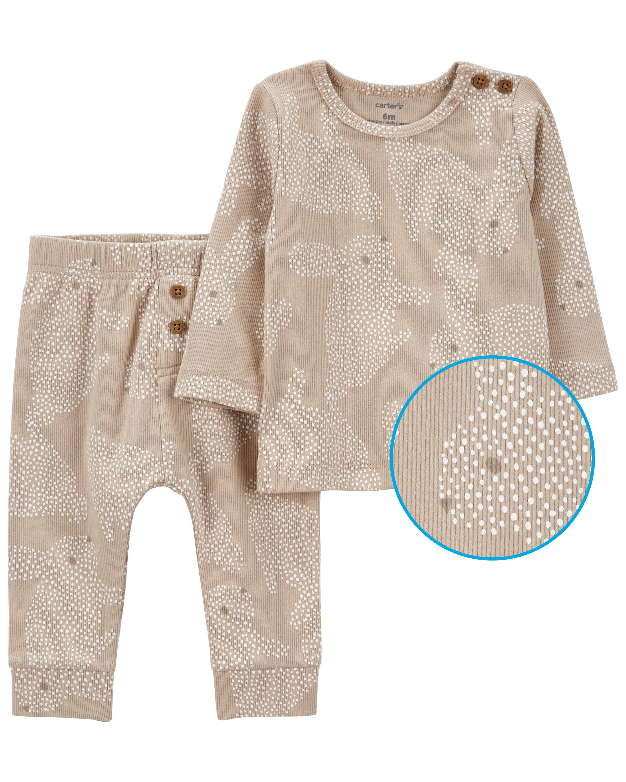 Taupe Baby 2-Piece Easter Bunny Outfit | carters.com | Carter's