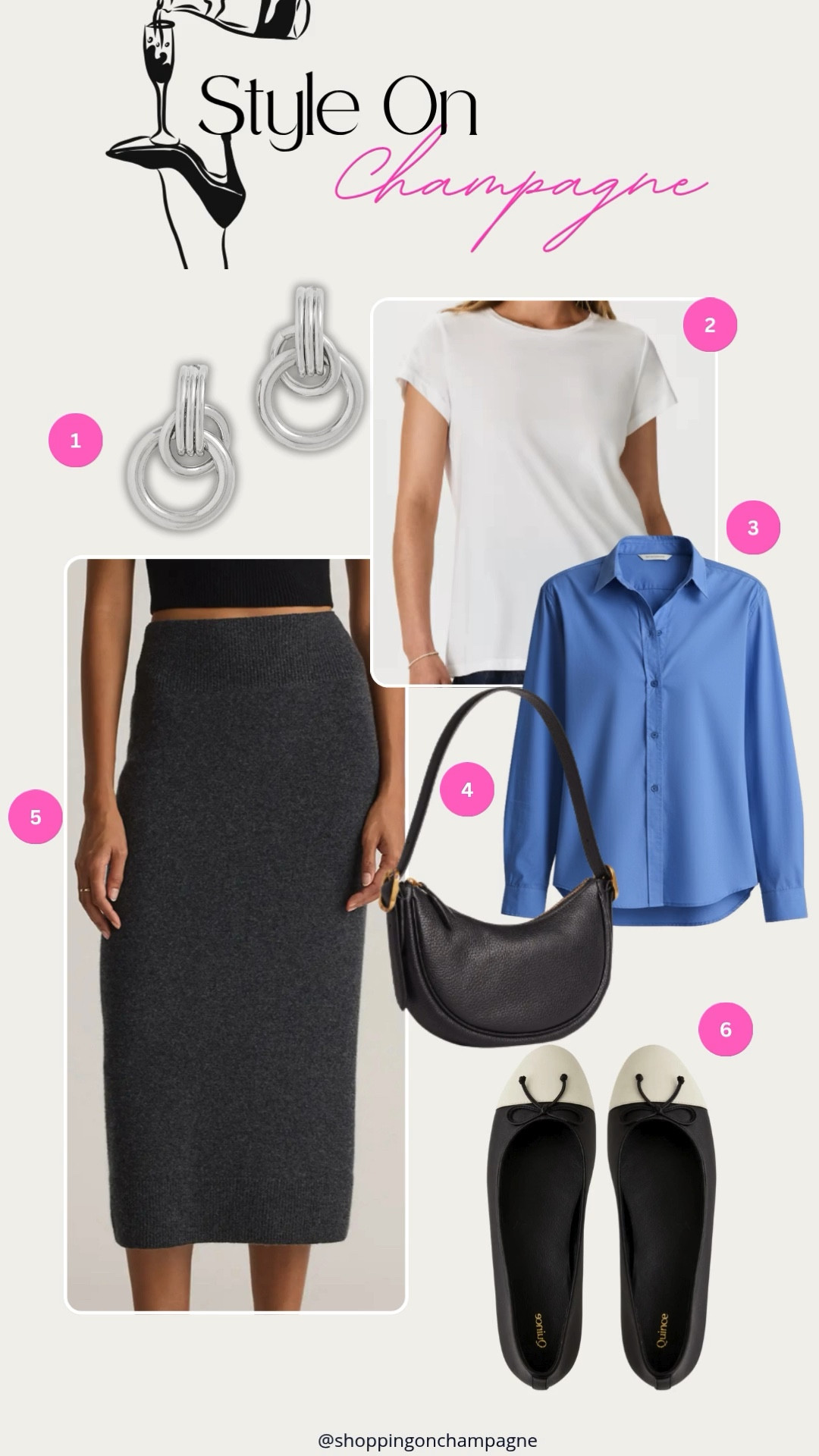 Polished and put-together with zero effort. this Quince outfit blends comfort and sophistication. The knit skirt, crisp button-down, and classic flats make it a go-to for work or weekend wear [capsule wardrobe outfits, minimalist office style, chic fall looks, timeless closet essentials]

#LTKStyleTip #LTKOver40 #LTKFindsUnder100