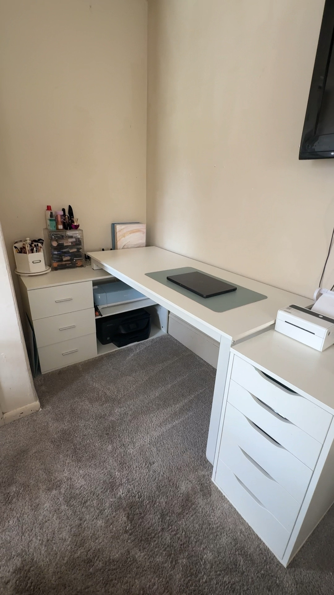 New workspace - vanity - home offce in progress 