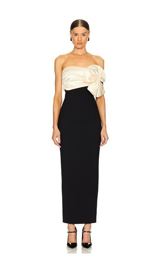 Kane Dress in Black & Ivory | Revolve Clothing (Global)