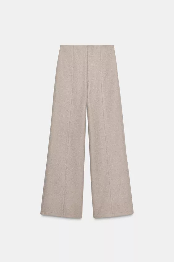 HIGH-WAIST SOFT TROUSERS | Zara UK