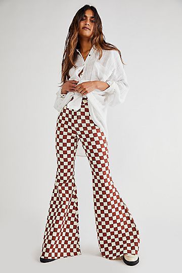 Just Float On Printed Flare Jeans | Free People (Global - UK&FR Excluded)