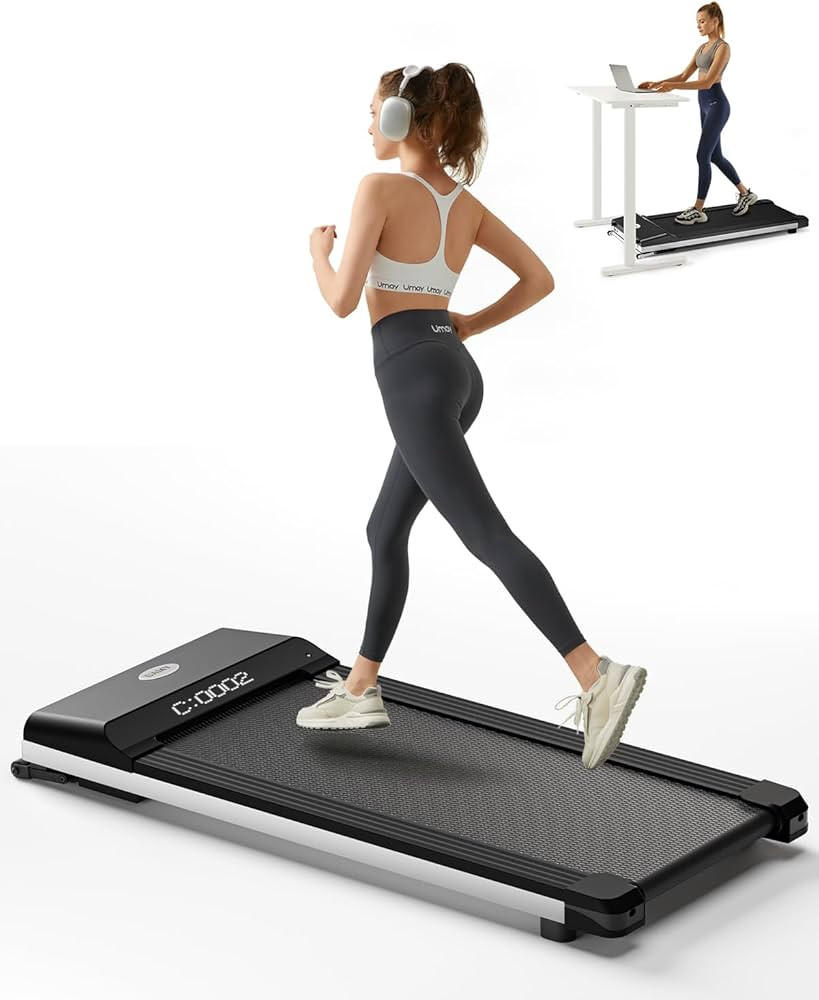 UMAY Fitness Walking Pad, Portable Under Desk Treadmill, 2.5 HP Quiet Brushless, 41.7”x16.5” ... | Amazon (US)