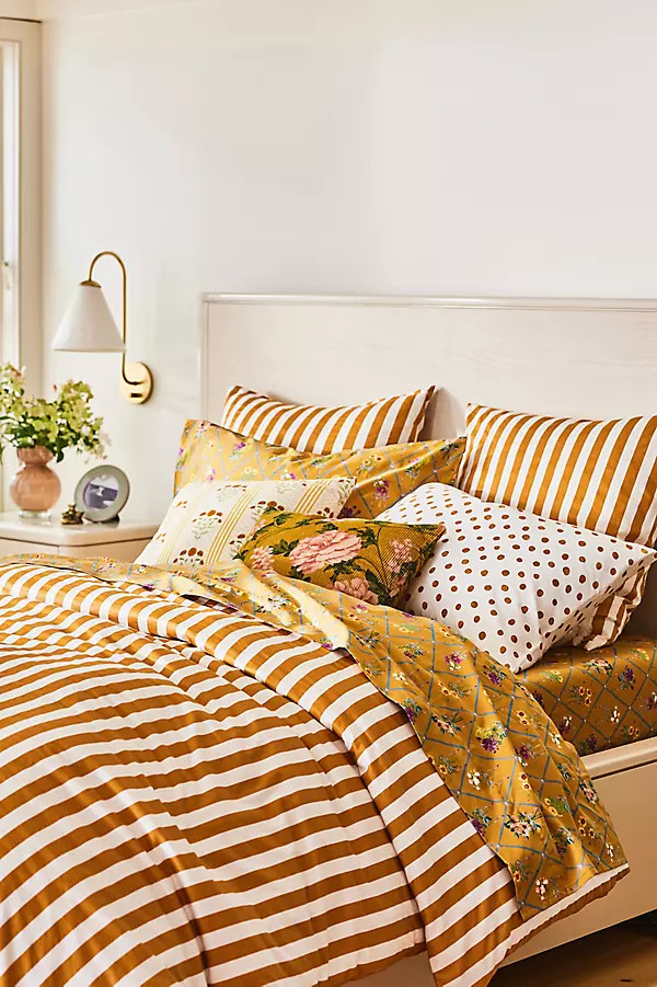Organic Cotton Sateen Printed Duvet Cover by Maeve | Anthropologie (US)