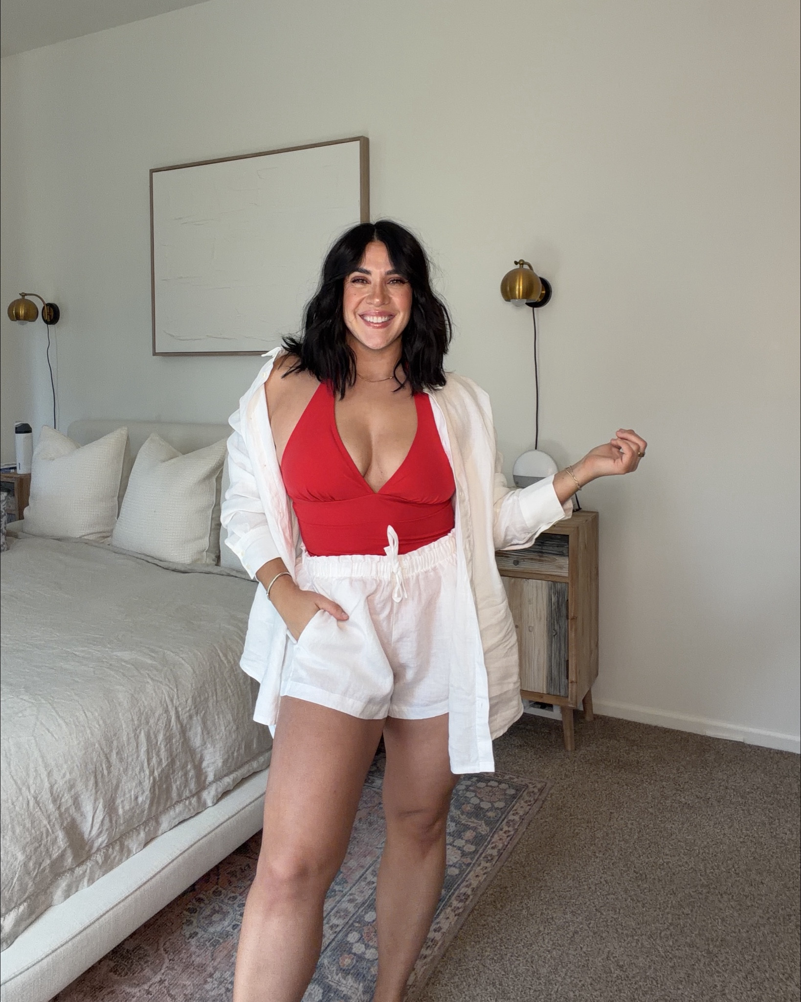 Mom approved swim that’s modest, shaping, smoothing and doesn’t skip! I wear a size L/10 in all. Use code LTKSPANX for 20% off limited time. 

#LTKSwim #LTKMidsize #LTKSpringSale