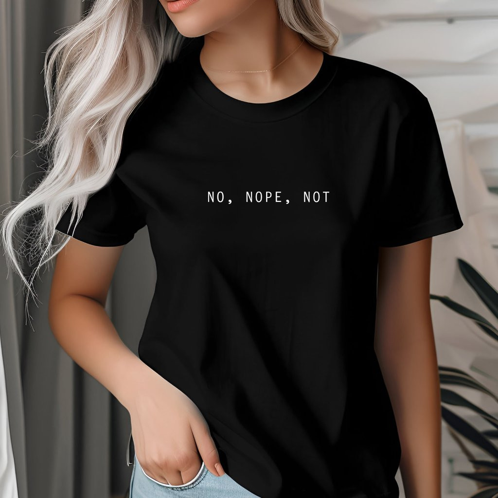 No, Nope, Not, Simple and Minimalist | Zazzle