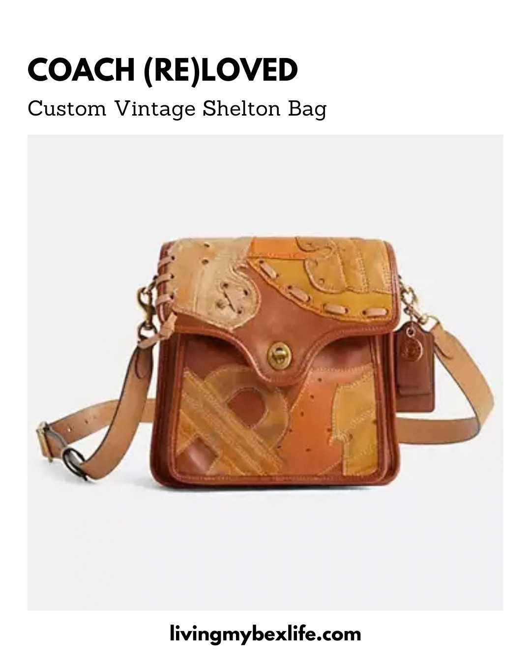 Coach (Re)Loved Custom Vintage Shelton Bag | vintage coach bag, hangbag, it bag, luxury handbag 

 #LTKgrwm #LTKootd #LTKmomlife