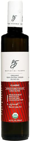 Batistini Farms, Olive Oil Classic Extra Virgin Organic, 16.9 Fl Oz | Amazon (US)