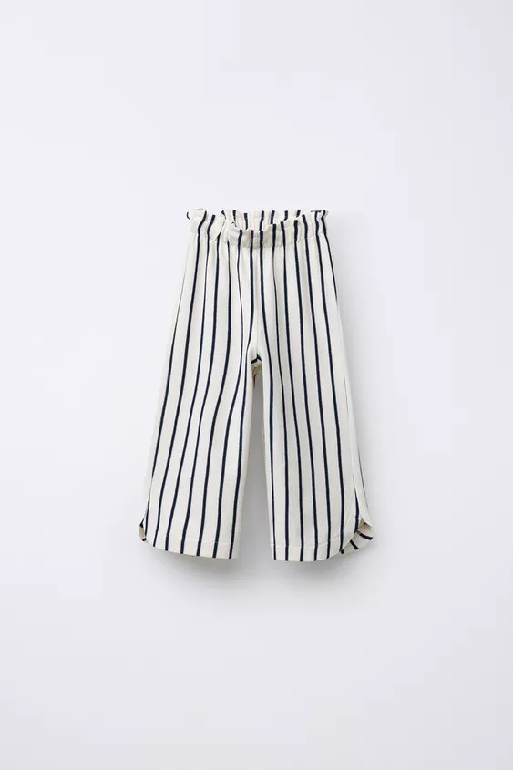 STRIPED PIQUÉ CULOTTES | Zara UK