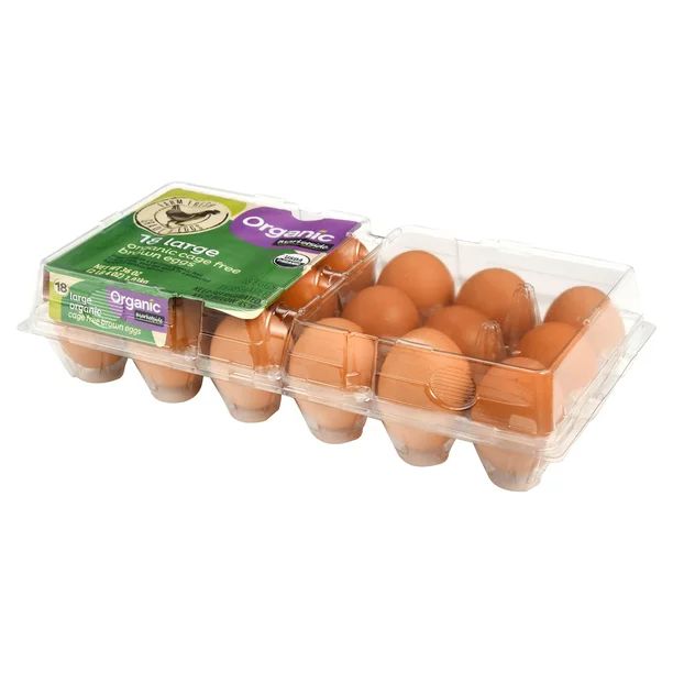 Marketside Organic Cage Free Brown Eggs, Large, 18 count, 36 oz - Walmart.com | Walmart (US)