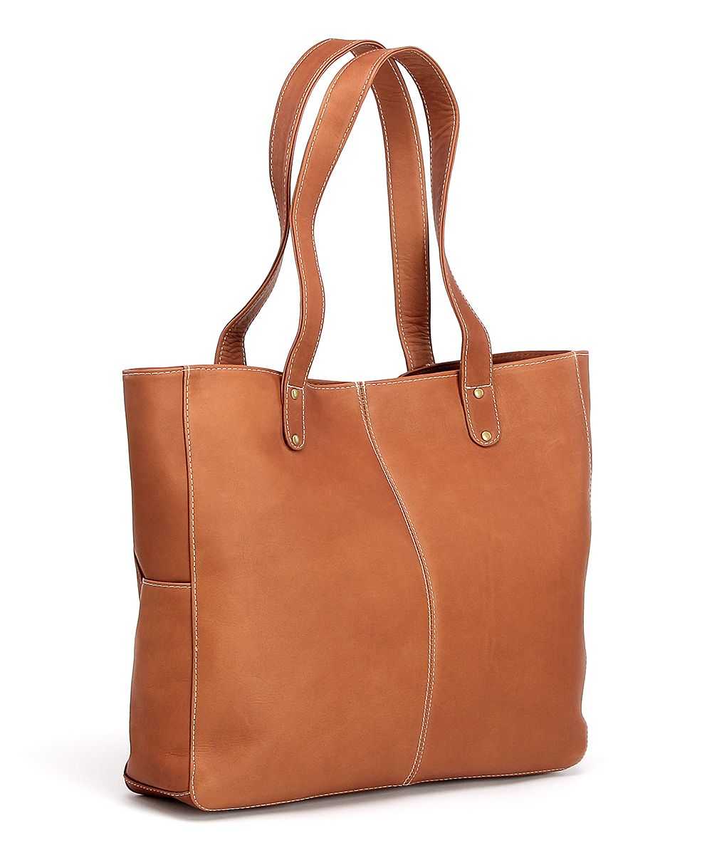 Tan River Leather Tote | zulily