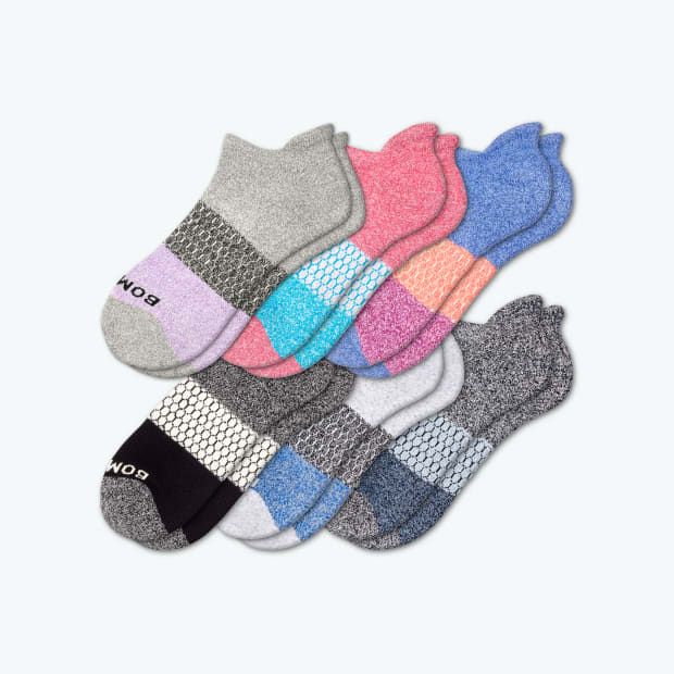 Women's Tri-Block Marl Ankle Sock 6-Pack | Bombas Socks