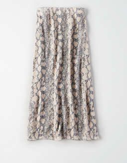 AE Snake Print Midi Skirt | American Eagle Outfitters (US & CA)