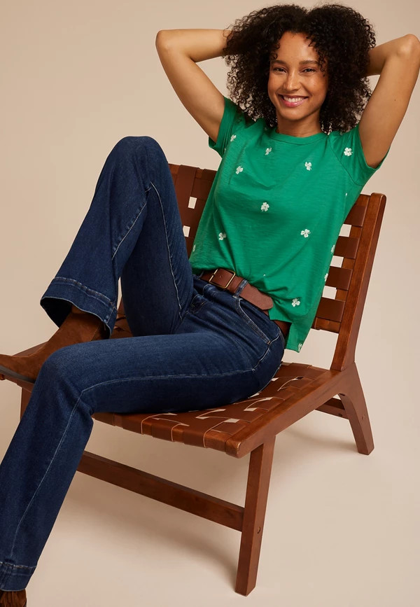 24/7 Dawson Shamrock Crew Neck Tee | Maurices