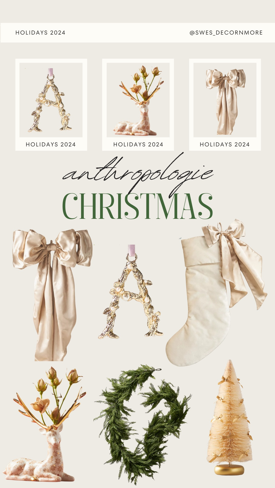 Anthropologie’s Christmas decor has arrived, and it's full of charm—think whimsical ornaments, cozy accents, and festive details that add that unique holiday warmth

#LTKHoliday #LTKHome #LTKSeasonal