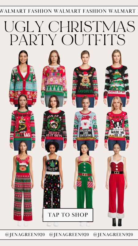 @walmartfashion #walmartpartner #walmartfashion Christmas Party | Holiday Party | Holiday Outfits | Ugly Christmas Sweaters | Ugly Christmas Jumpsuits 

#LTKstyletip #LTKHoliday #LTKSeasonal